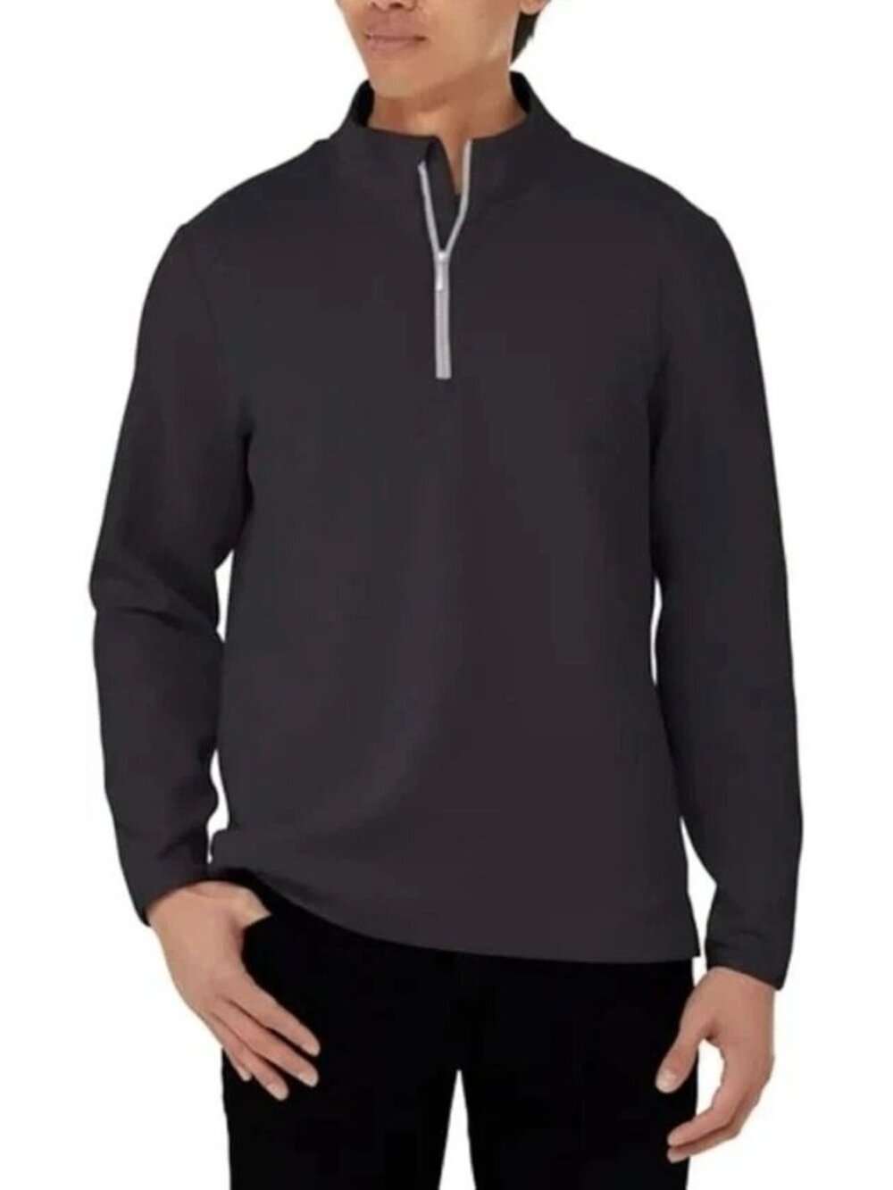 Kirkland Signature Men's M 1/2 Zip Pullover Scuba Sweatshirt UPF 50 L1600